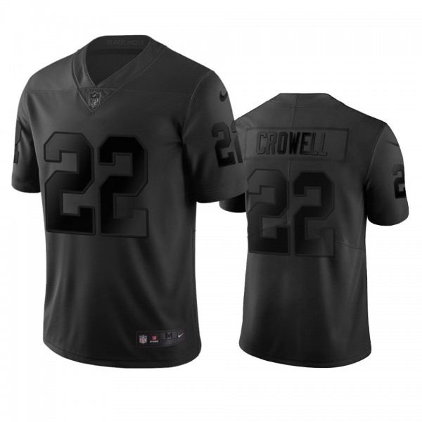 Las Vegas Raiders #22 Isaiah Crowell Black Vapor Limited City Edition NFL Jersey