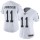 Women's Raiders #11 Sebastian Janikowski White Stitched NFL Vapor Untouchable Limited Jersey