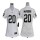Women's Raiders #20 Darren McFadden White Stitched NFL Elite Jersey