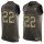 Nike Raiders #22 Isaiah Crowell Green Men's Stitched NFL Limited Salute To Service Tank Top Jersey