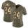 Women's Raiders #24 Marshawn Lynch Olive Gold Stitched NFL Limited 2017 Salute to Service Jersey