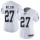 Women's Raiders #27 Reggie Nelson White Stitched NFL Vapor Untouchable Limited Jersey