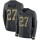 Nike Raiders #27 Trayvon Mullen Anthracite Salute to Service Men's Stitched NFL Limited Therma Long Sleeve Jersey