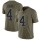 Nike Raiders #4 Derek Carr Olive Men's Stitched NFL Limited 2017 Salute To Service Jersey