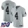 Nike Raiders #4 Derek Carr Silver Men's Stitched NFL Limited Inverted Legend 100th Season Jersey