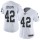 Women's Raiders #42 Karl Joseph White Stitched NFL Vapor Untouchable Limited Jersey