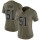Women's Raiders #51 Bruce Irvin Olive Stitched NFL Limited 2017 Salute to Service Jersey