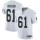 Nike Raiders #61 Rodney Hudson White Men's Stitched NFL Vapor Untouchable Limited Jersey