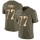 Nike Raiders #77 Trent Brown Olive/Gold Men's Stitched NFL Limited 2017 Salute To Service Jersey
