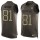 Nike Raiders #81 Tim Brown Green Men's Stitched NFL Limited Salute To Service Tank Top Jersey