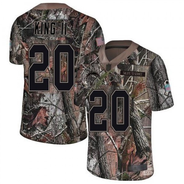 Nike Chargers #20 Desmond King II Camo Men's Stitched NFL Limited Rush Realtree Jersey