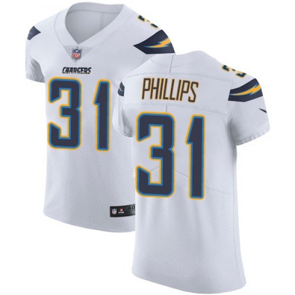 Nike Chargers #31 Adrian Phillips White Men's Stitched NFL Vapor Untouchable Elite Jersey