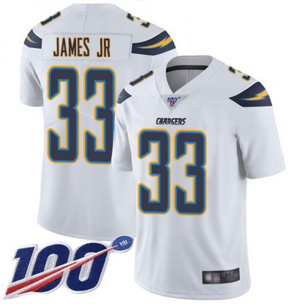 Nike Chargers #33 Derwin James Jr White Men's Stitched NFL 100th Season Vapor Limited Jersey