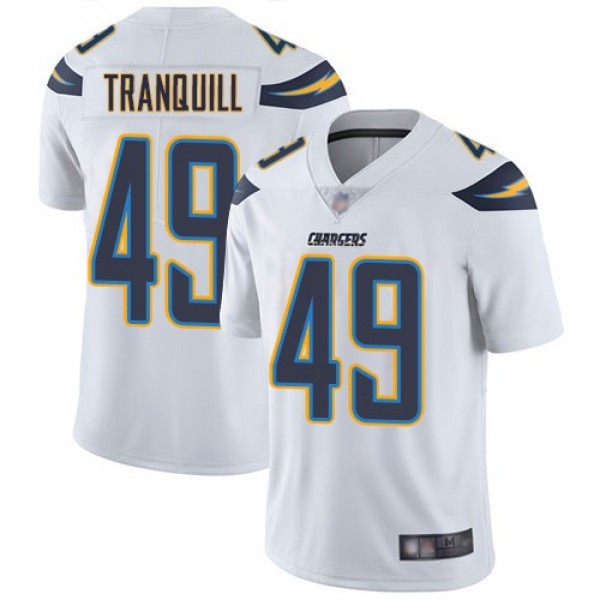 Nike Chargers #49 Drue Tranquill White Men's Stitched NFL Vapor Untouchable Limited Jersey