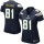 Women's Chargers #85 Antonio Gates Navy Blue Team Color With C Patch Stitched NFL Elite Jersey