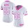 Women's Chargers #85 Antonio Gates White Pink Stitched NFL Limited Rush Jersey