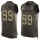 Nike Chargers #99 Jerry Tillery Green Men's Stitched NFL Limited Salute To Service Tank Top Jersey