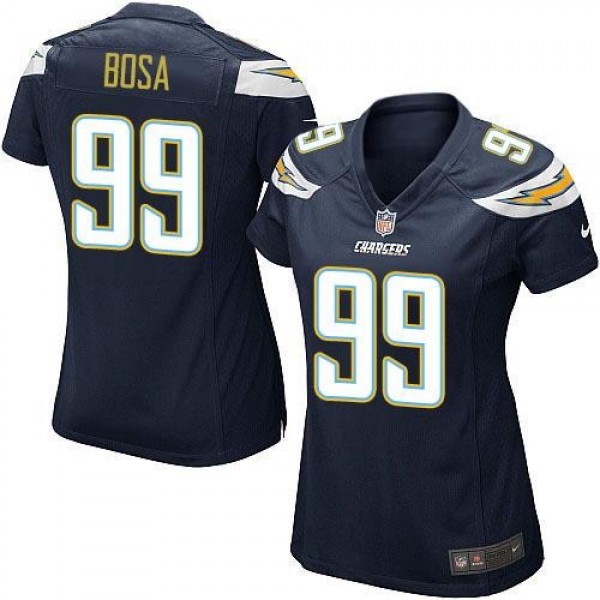 Women's Chargers #99 Joey Bosa Navy Blue Team Color Stitched NFL Elite Jersey