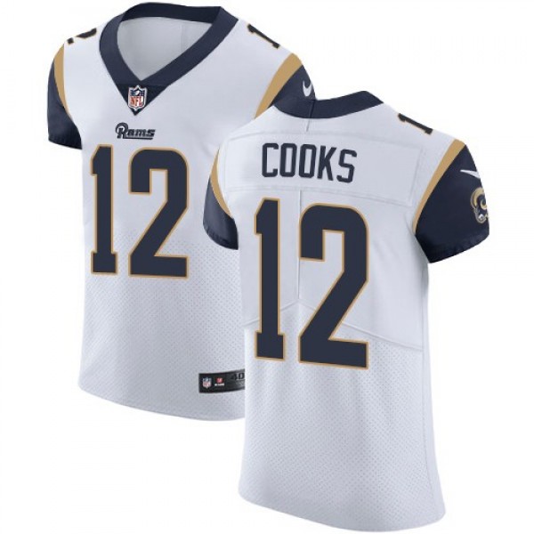 Nike Rams #12 Brandin Cooks White Men's Stitched NFL Vapor Untouchable Elite Jersey