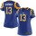 Women's Rams #13 Kurt Warner Royal Blue Alternate Stitched NFL Elite Jersey