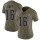 Women's Rams #16 Jared Goff Olive Stitched NFL Limited 2017 Salute to Service Jersey