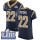 Nike Rams #22 Marcus Peters Navy Blue Team Color Super Bowl LIII Bound Men's Stitched NFL Vapor Untouchable Elite Jersey