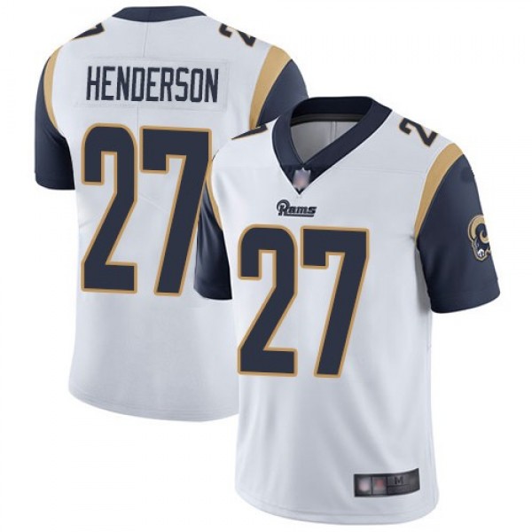 Nike Rams #27 Darrell Henderson White Men's Stitched NFL Vapor Untouchable Limited Jersey