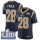 Nike Rams #28 Marshall Faulk Navy Blue Team Color Super Bowl LIII Bound Men's Stitched NFL Vapor Untouchable Limited Jersey