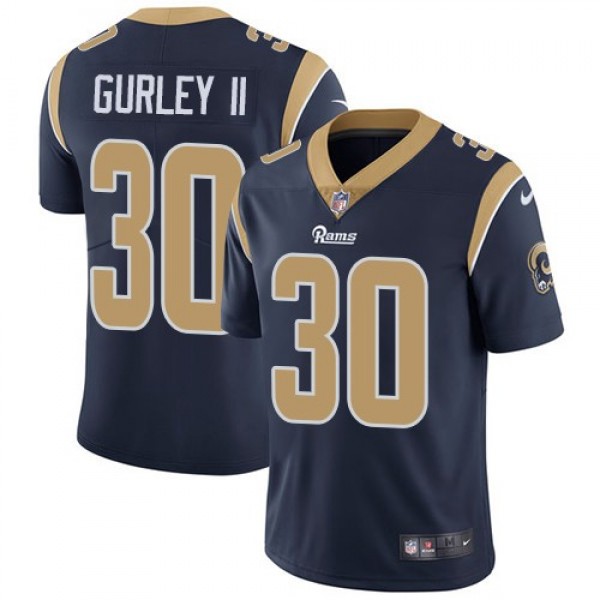 Nike Rams #30 Todd Gurley II Navy Blue Team Color Men's Stitched NFL Vapor Untouchable Limited Jersey