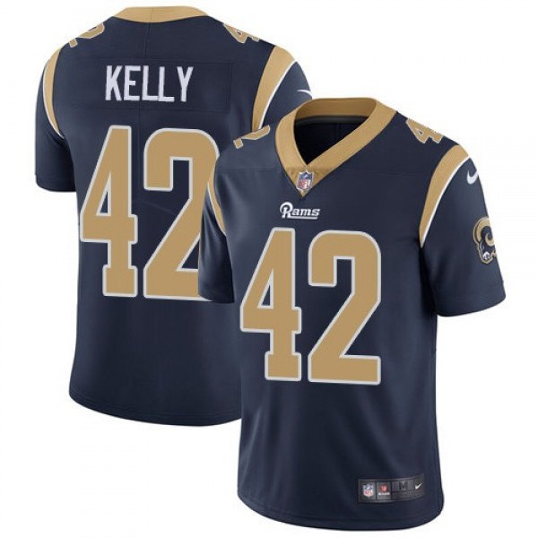 Nike Rams #42 John Kelly Navy Blue Team Color Men's Stitched NFL Vapor Untouchable Limited Jersey