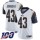 Nike Rams #43 John Johnson III White Men's Stitched NFL 100th Season Vapor Limited Jersey