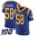 Nike Rams #58 Cory Littleton Royal Blue Alternate Men's Stitched NFL 100th Season Vapor Limited Jersey