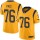 Nike Rams #76 Orlando Pace Gold Men's Stitched NFL Limited Rush Jersey