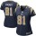 Women's Rams #81 Gerald Everett Navy Blue Team Color Stitched NFL Elite Jersey