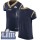 Nike Rams Blank Navy Blue Team Color Super Bowl LIII Bound Men's Stitched NFL Vapor Untouchable Elite Jersey