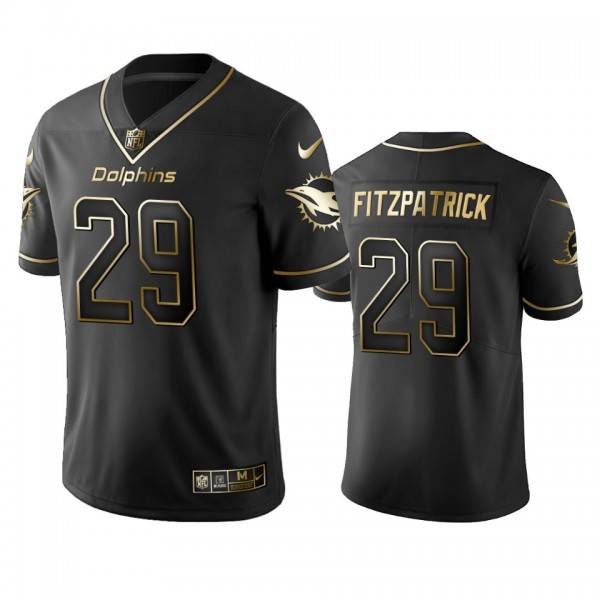 Dolphins #29 Minkah Fitzpatrick Men's Stitched NFL Vapor Untouchable Limited Black Golden Jersey