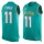 Nike Dolphins #11 DeVante Parker Aqua Green Team Color Men's Stitched NFL Limited Tank Top Jersey