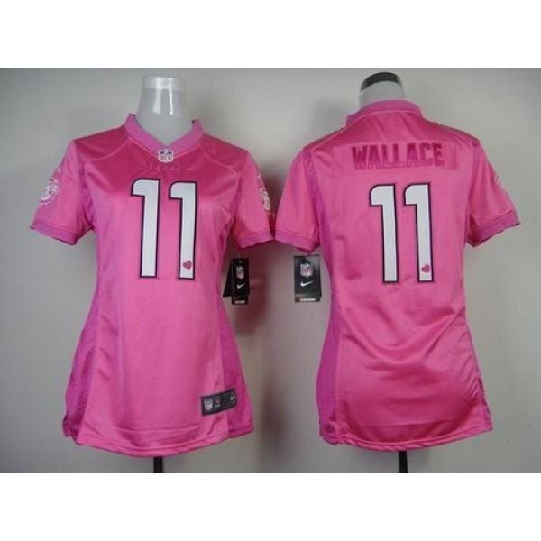 Women's Dolphins #11 Mike Wallace Pink Be Luv'd Stitched NFL New Elite Jersey