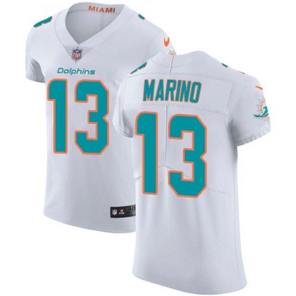 Nike Dolphins #13 Dan Marino White Men's Stitched NFL Vapor Untouchable Elite Jersey