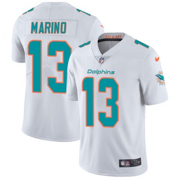 Nike Dolphins #13 Dan Marino White Men's Stitched NFL Vapor Untouchable Limited Jersey
