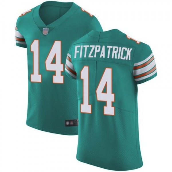 Nike Dolphins #14 Ryan Fitzpatrick Aqua Green Alternate Men's Stitched NFL Vapor Untouchable Elite Jersey