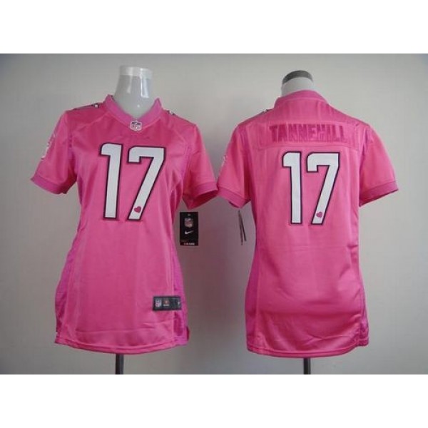 Women's Dolphins #17 Ryan Tannehill Pink Be Luv'd Stitched NFL New Elite Jersey