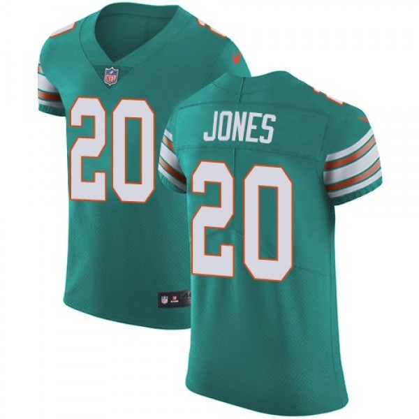 Nike Dolphins #20 Reshad Jones Aqua Green Alternate Men's Stitched NFL Vapor Untouchable Elite Jersey