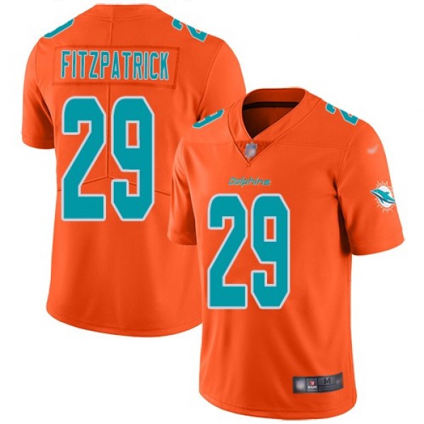 Nike Dolphins #29 Minkah Fitzpatrick Orange Men's Stitched NFL Limited Inverted Legend Jersey