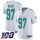 Nike Dolphins #97 Christian Wilkins White Men's Stitched NFL 100th Season Vapor Limited Jersey