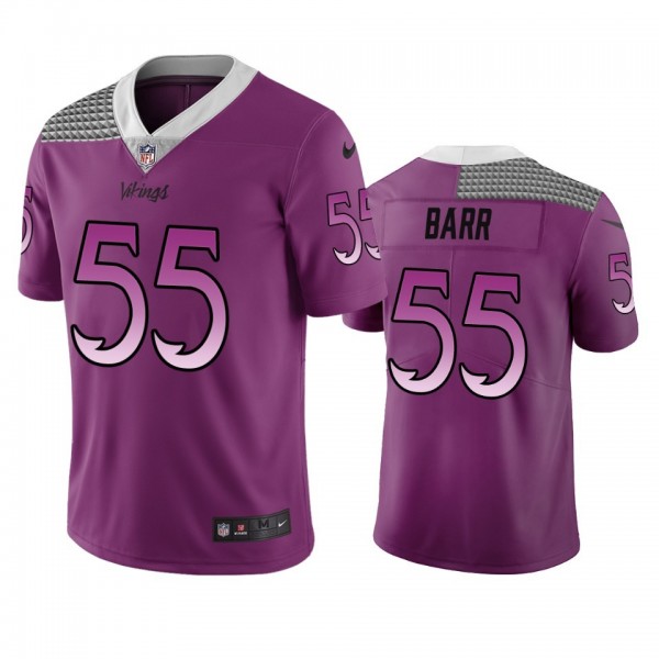 Minnesota Vikings #55 Anthony Barr Purple Vapor Limited City Edition NFL Jersey