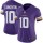 Women's Vikings #10 Fran Tarkenton Purple Team Color Stitched NFL Vapor Untouchable Limited Jersey