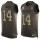 Nike Vikings #14 Stefon Diggs Green Men's Stitched NFL Limited Salute To Service Tank Top Jersey