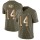Nike Vikings #14 Stefon Diggs Olive/Gold Men's Stitched NFL Limited 2017 Salute To Service Jersey
