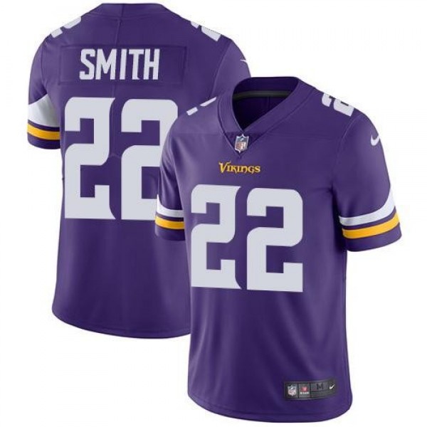 Nike Vikings #22 Harrison Smith Purple Team Color Men's Stitched NFL Vapor Untouchable Limited Jersey